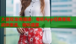 大唐双龙传国语：粤听App经典重现，武侠重温，视听盛宴
