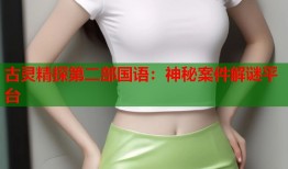 古灵精探第二部国语：神秘案件解谜平台