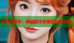 午夜出租车：解锁城市夜晚的秘密之旅