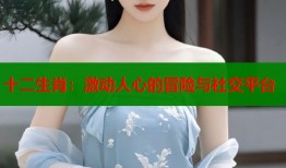 十二生肖：激动人心的冒险与社交平台