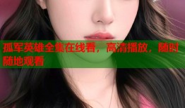 孤军英雄全集在线看，高清播放，随时随地观看