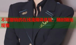 不可撤销的在线流媒体体验，随时随地观看