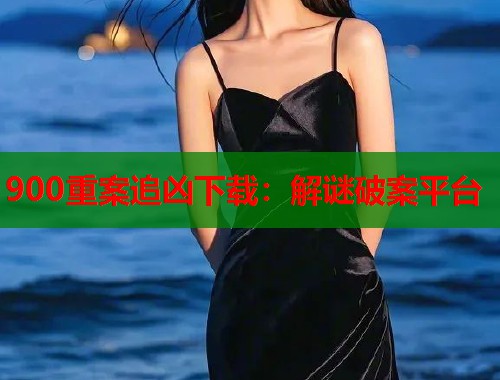 900重案追凶下载：解谜破案平台