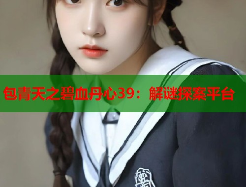 包青天之碧血丹心39：解谜探案平台